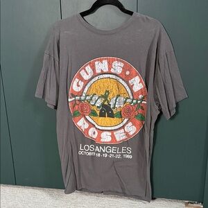 Guns N' Roses Charcoal Graphic Tee
